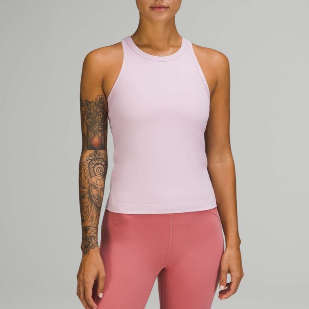 Lululemon Align Waist-Length Racerback Tank Top, Pink Peony